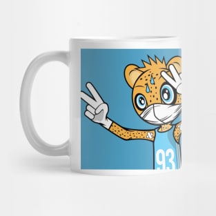 Masked Athlete Cheetah Mug